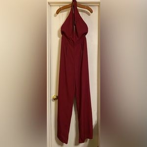 Charlotte Russe halter wide leg jumpsuit